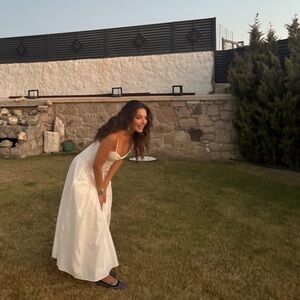 ZARA ACTRESS/BLOGGERS FAVORITE STRAPPY GABARDINE DRESS